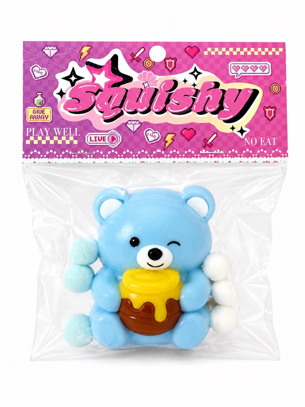 Taba squishy Bear Honey Pot Toy - Kids Toy